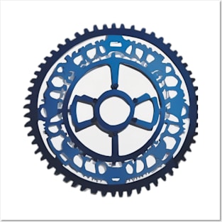 High Precision Blue Bicycle Cassette Gear No. 478 Posters and Art